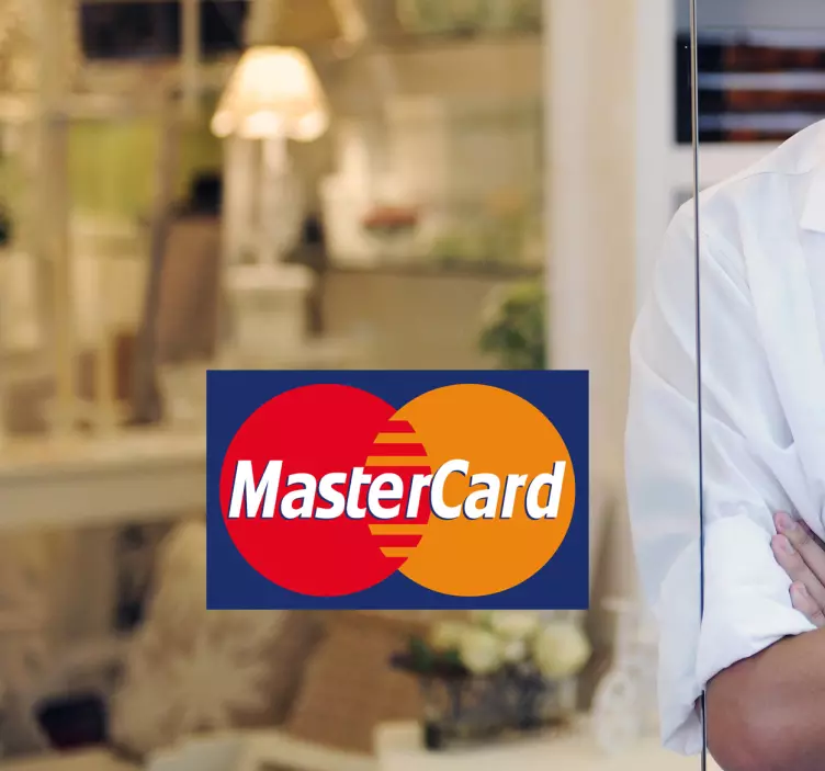 Mastercard logo klistermärke - Tenstickers