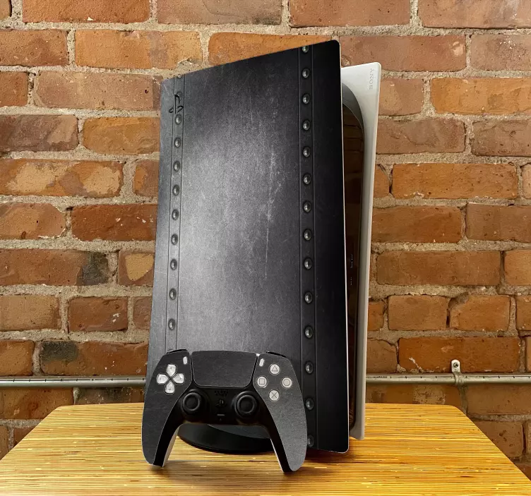 Metall texrure ps5 klistermärke - Tenstickers