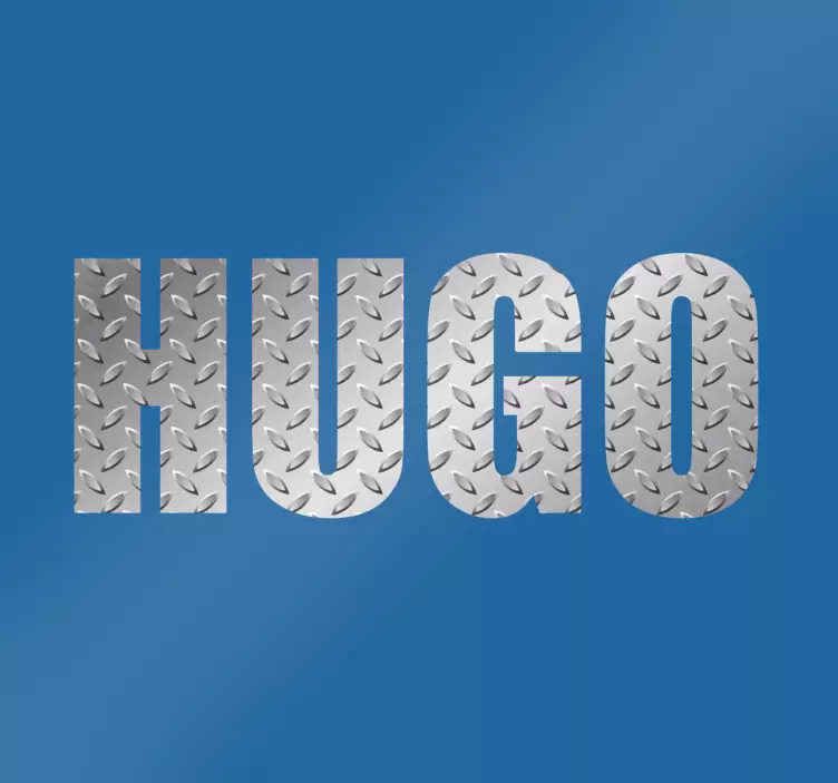 Metallisk effekt personifierad namn klistermärke - Tenstickers