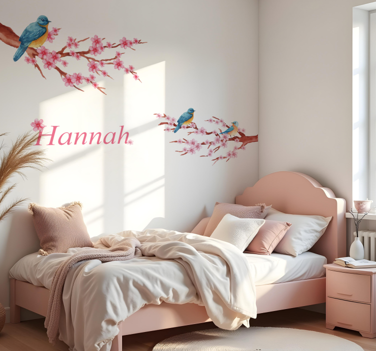 Minimalistisk fridfull blomning wallsticker - Tenstickers