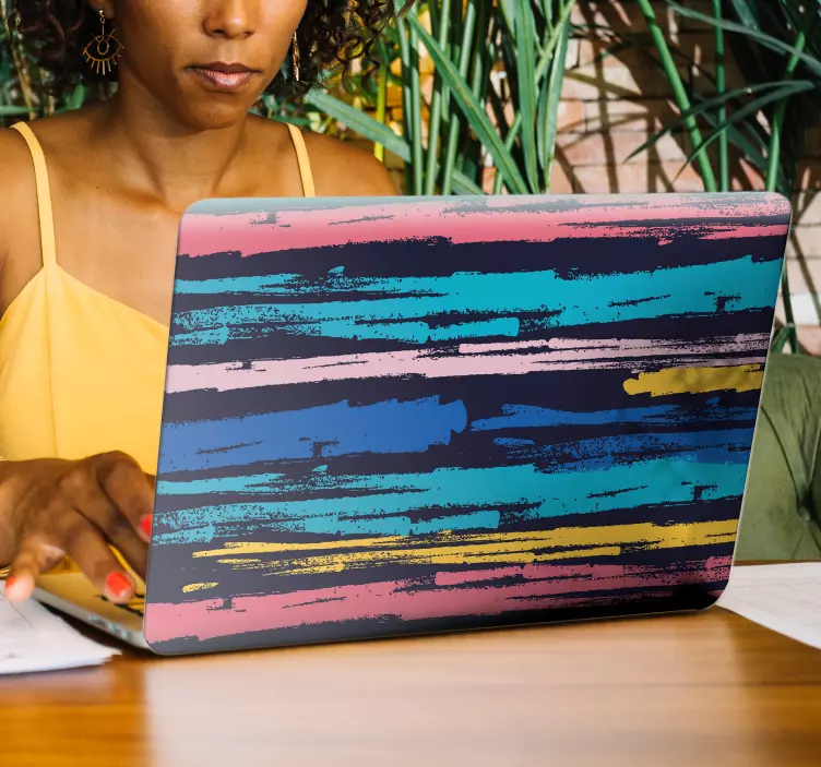 Minimalistisk dekoration för bärbar dator för målning - Tenstickers