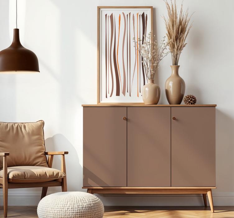 mocha mousse klistermärken til möbler - Tenstickers