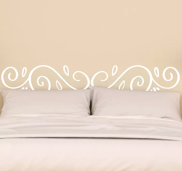 Modern dekorativ headboard-klistermärke - Tenstickers