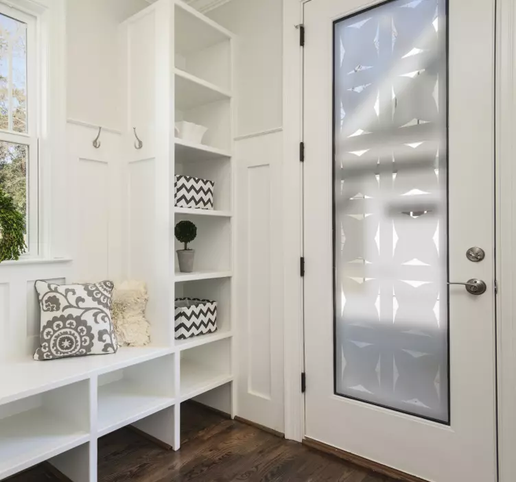 Mönster för dörr genomskinligt klistermärke - Tenstickers