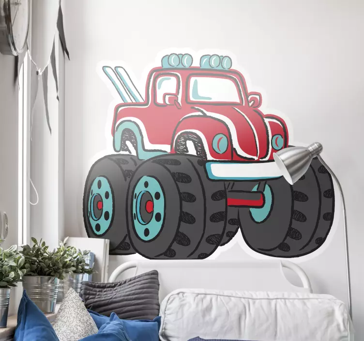 Klistermärke för monstertruckbil - Tenstickers