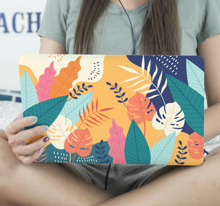 Monster växt laptop klistermärke - Tenstickers