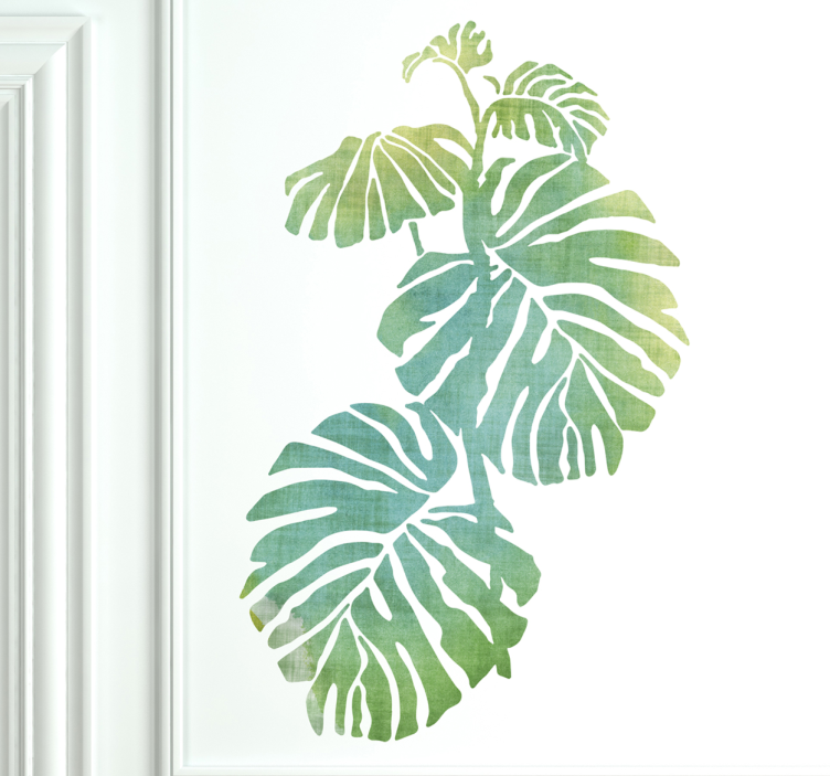 Monstera deliciosa vägg klistermärke - Tenstickers