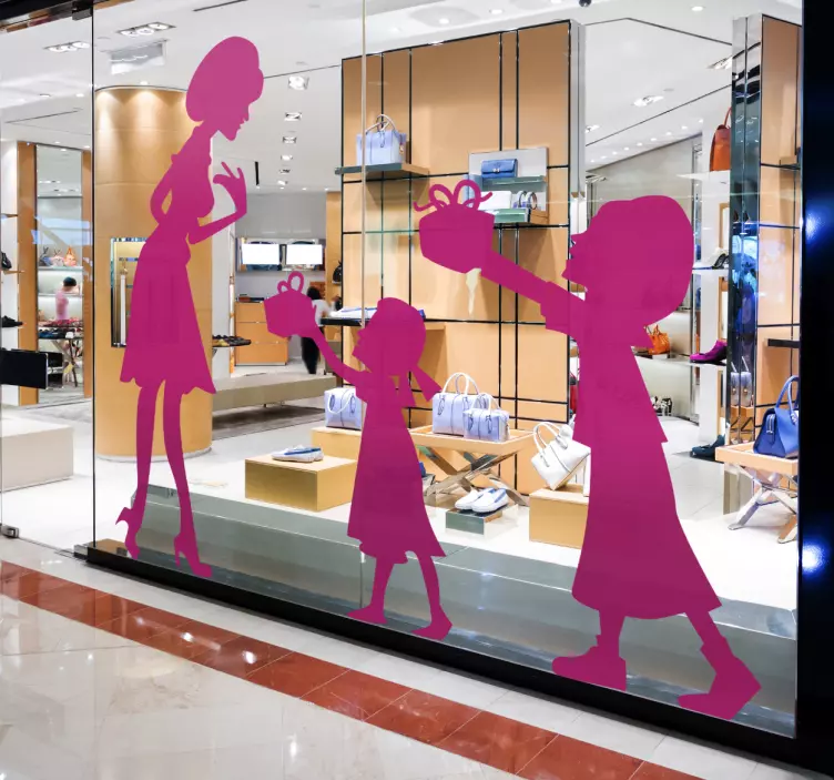 Mor & döttrar väggklistermärke - Tenstickers