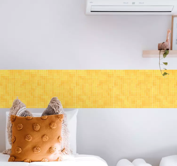 Mosaikmönsteröverlägg klistermärke borband - Tenstickers