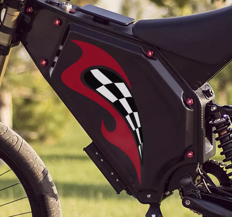 Motorcykel racing vinyl dekal - Tenstickers