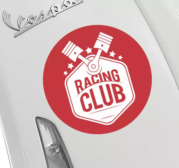 Motorsports personliga kolvar sport dekaler - Tenstickers