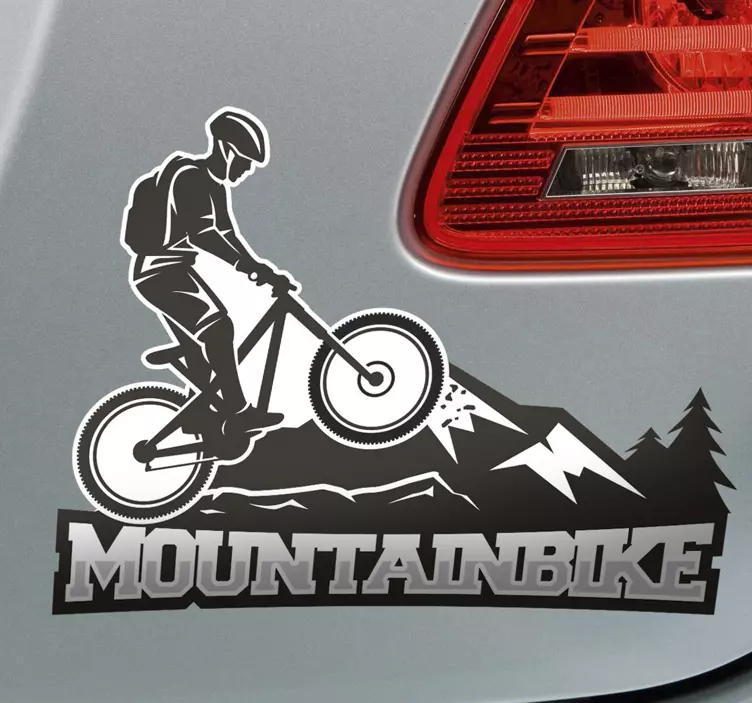 Mountainbike vägg klistermärke - Tenstickers
