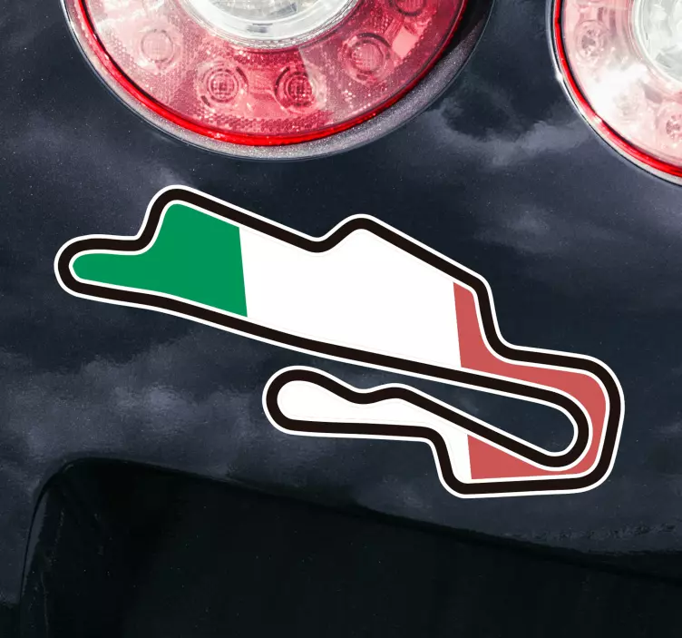 Mugello krets bil klistermärke - Tenstickers