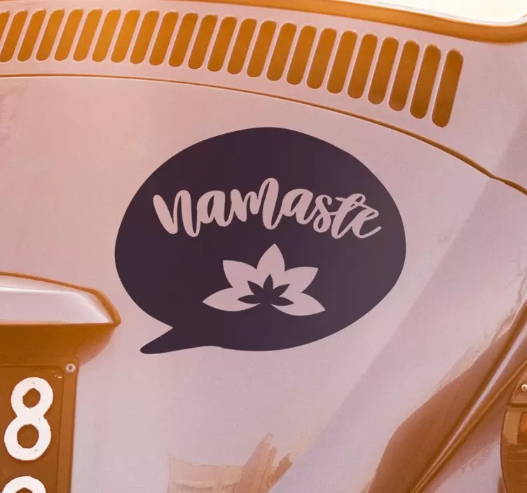 Namaste vägg vinyl klistermärke - Tenstickers
