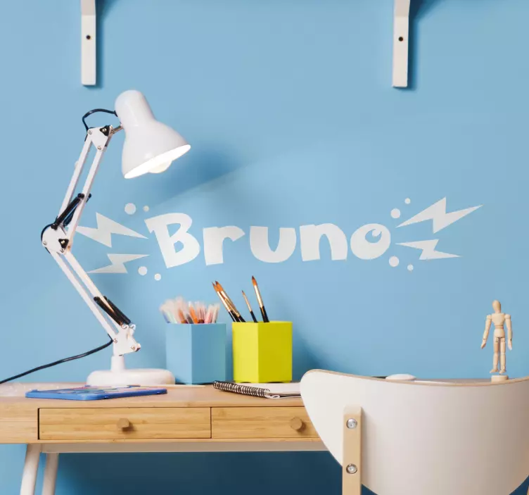 Namn på elektrisk typ Väggklistermärken tecknad film - Tenstickers