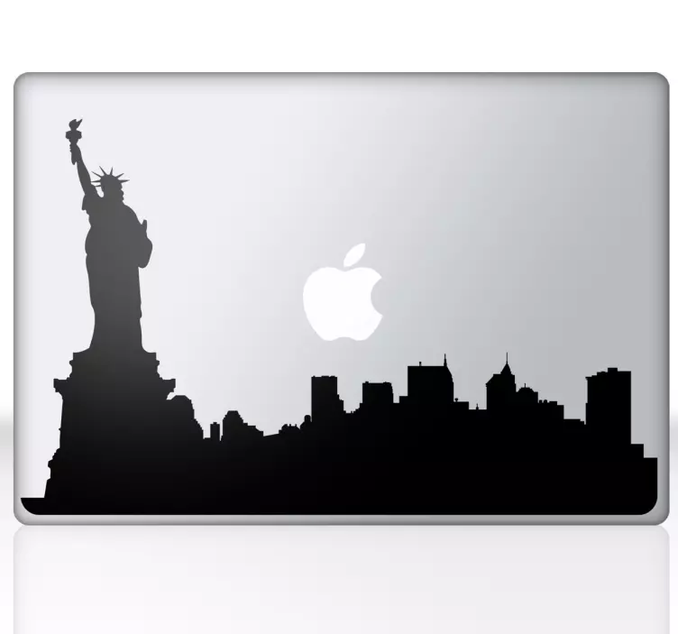New york city silhouette bärbara klistermärke - Tenstickers