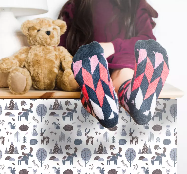 Nordiska djur möbeldekal - Tenstickers