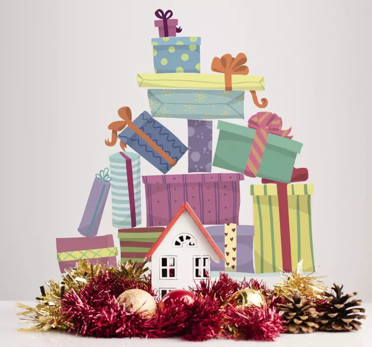 Nuvarande bergväggsklistermärke - Tenstickers