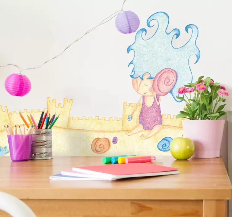 Nyckfull snigelkaraktär klistermärke för barn - Tenstickers