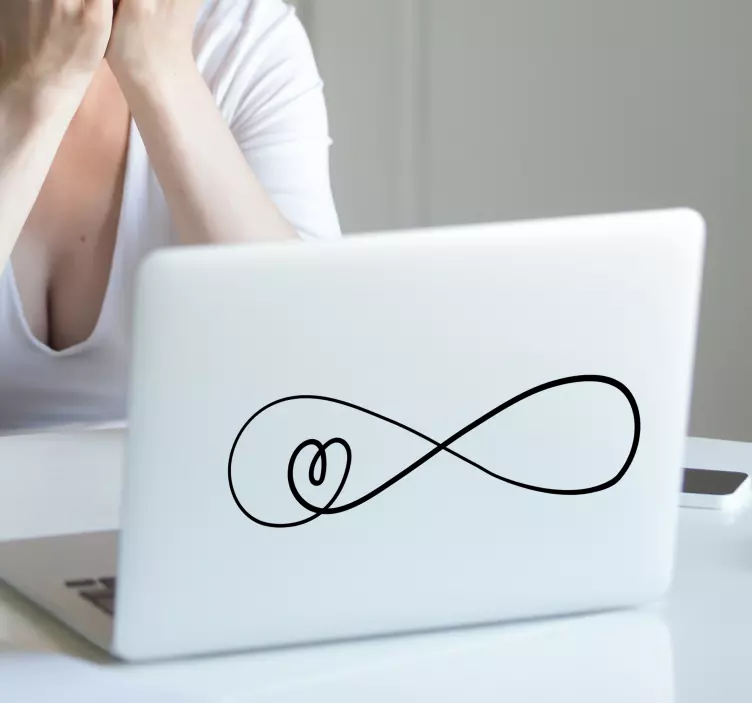 Oändlig kärlek för bärbar datorhud - Tenstickers