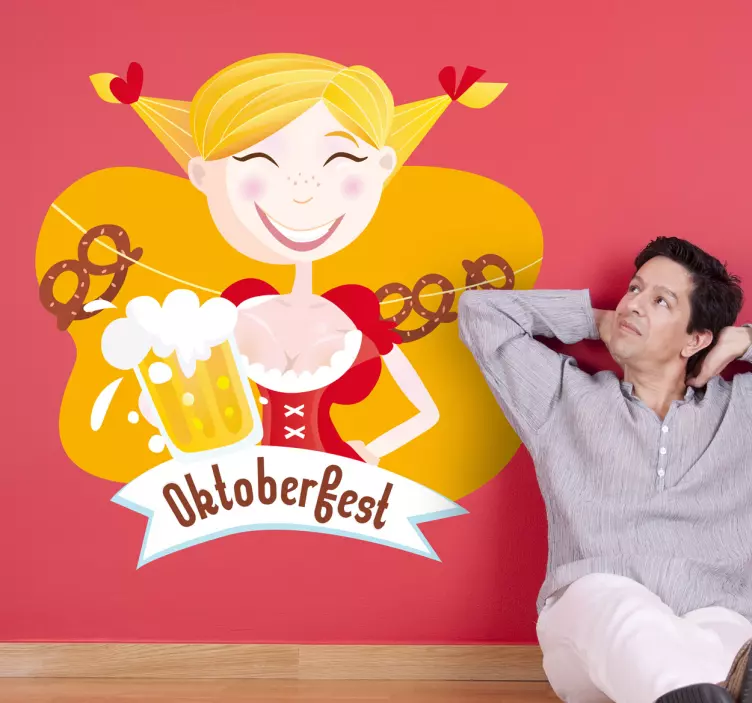 Oktoberfest klistermärke för öl - Tenstickers