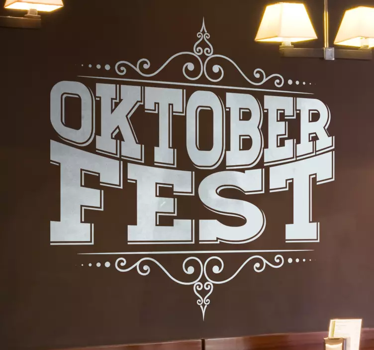 Oktoberfest text vardagsrumsdekor - Tenstickers
