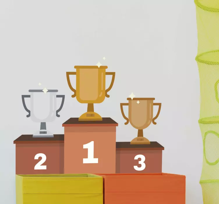 Olympisk podiumväggklistermärke - Tenstickers