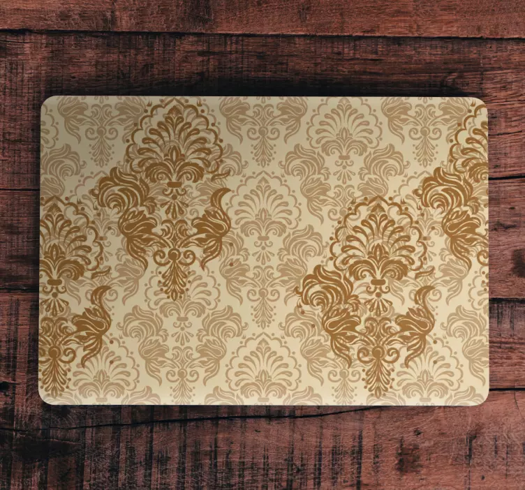 Ornate pattern surface klistermärke för bärbar - Tenstickers