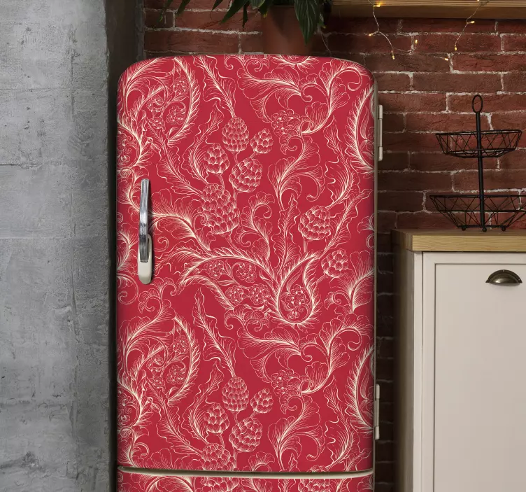 Paisley illustration kyl klistermärke - Tenstickers