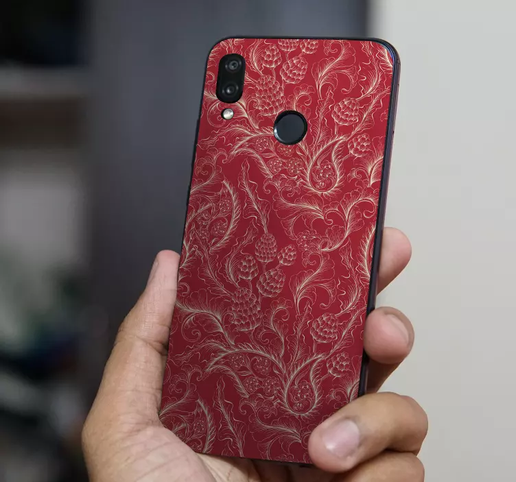 Paisley illustration mobil dekal - Tenstickers