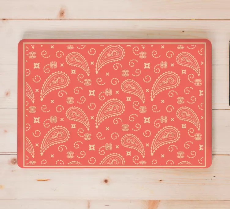 Paisley mönster klistermärke för bärbar - Tenstickers