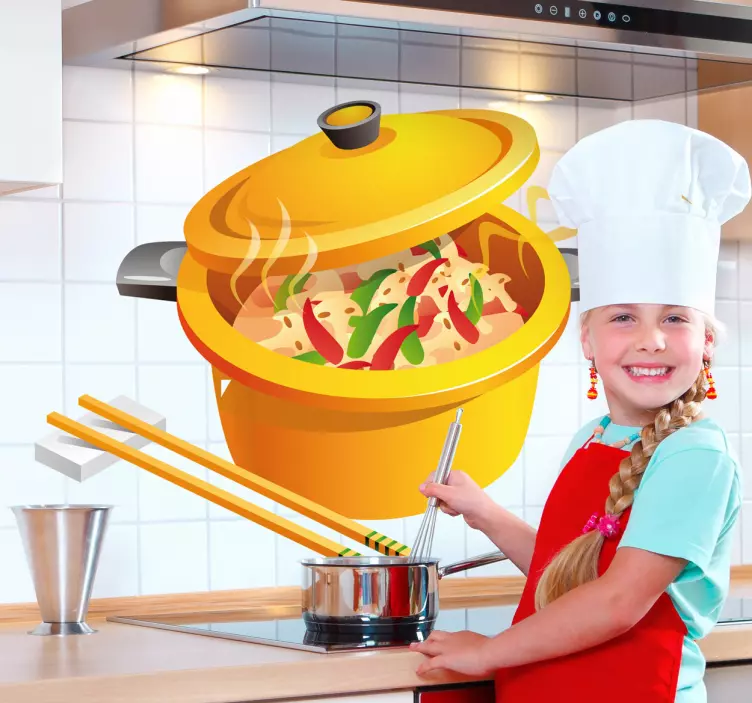 Pan orientalisk mat dekal - Tenstickers