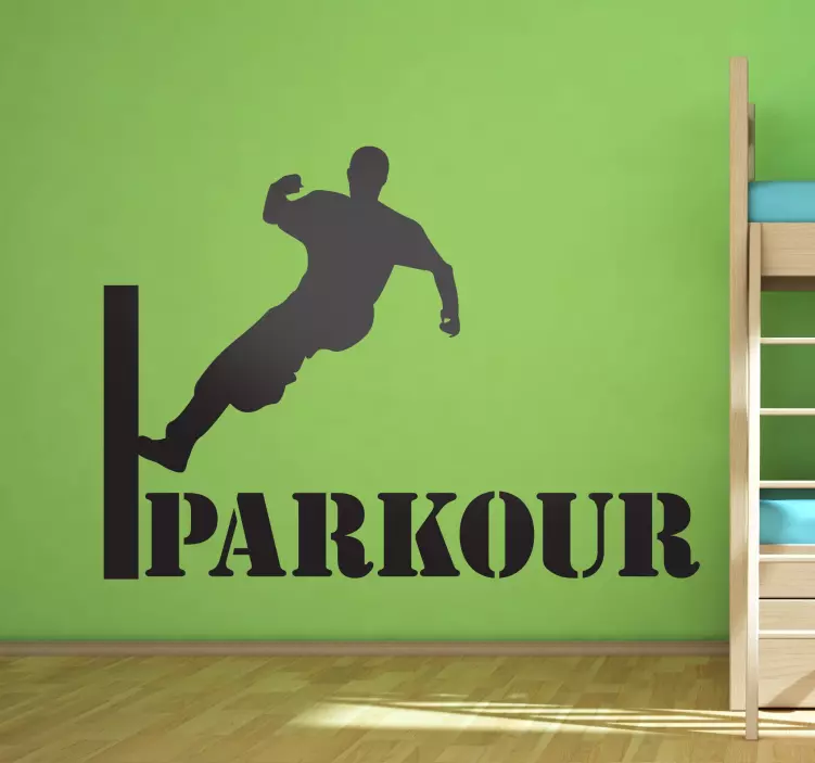 Parkour vägg klistermärke - Tenstickers