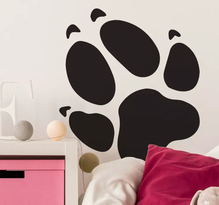 Paw print sticker - Tenstickers