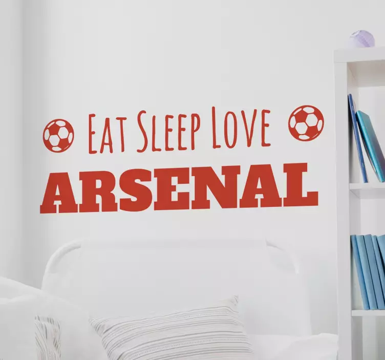 Personlig fotbollslag klistermärke - Tenstickers