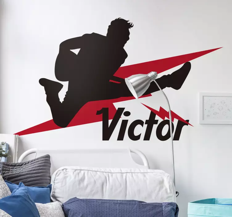 Personlig gitarrspelare rock klistermärke - Tenstickers