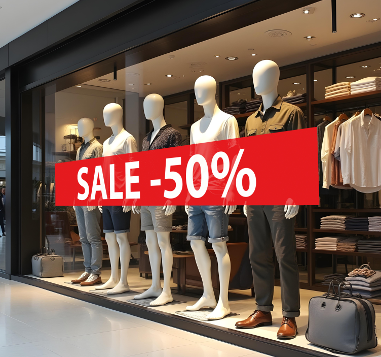 Personlig rabatt rea-klistermärke - Tenstickers