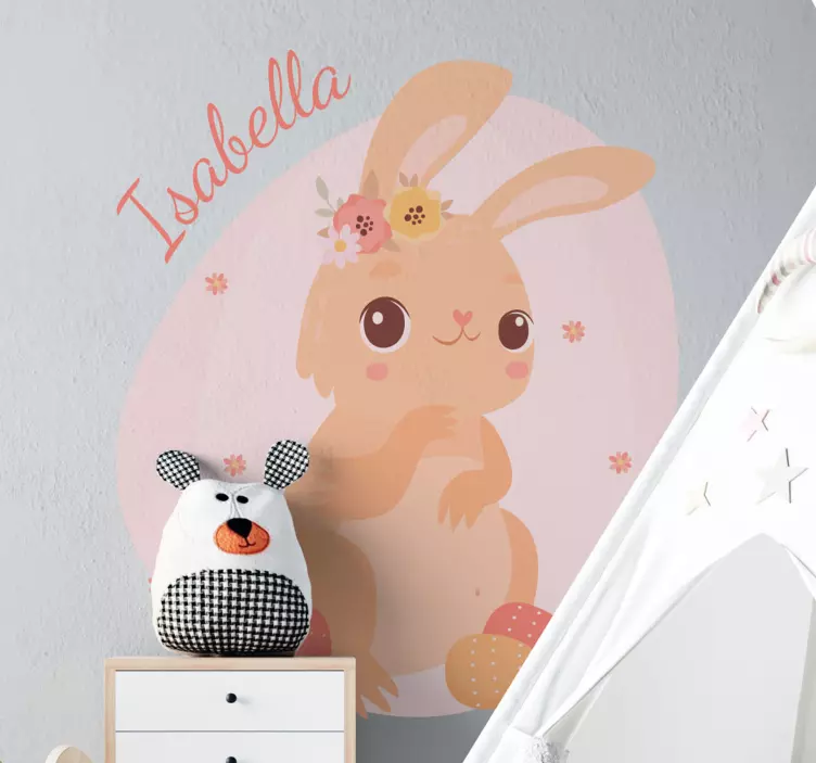 Personligt namn med kanindjur - Tenstickers