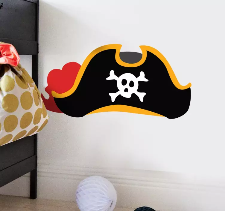 Pirater hatt barn klistermärke - Tenstickers