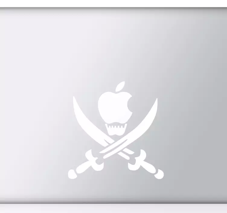 Piratkopieringsskal apple mac klistermärke - Tenstickers