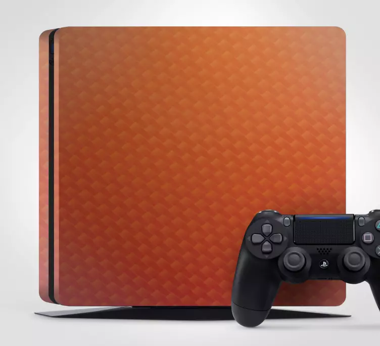 Ps4 klistermärke orange textur display - Tenstickers