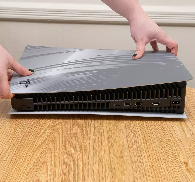 Ps5 glänsande silverskinn ps5 klistermärken - Tenstickers