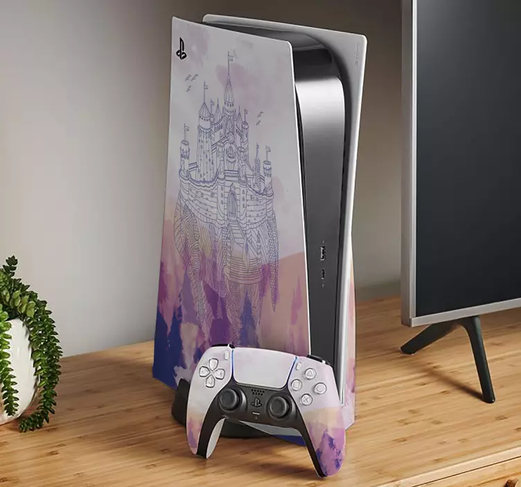 Ps5 klistermärke slott fantasi tema - Tenstickers