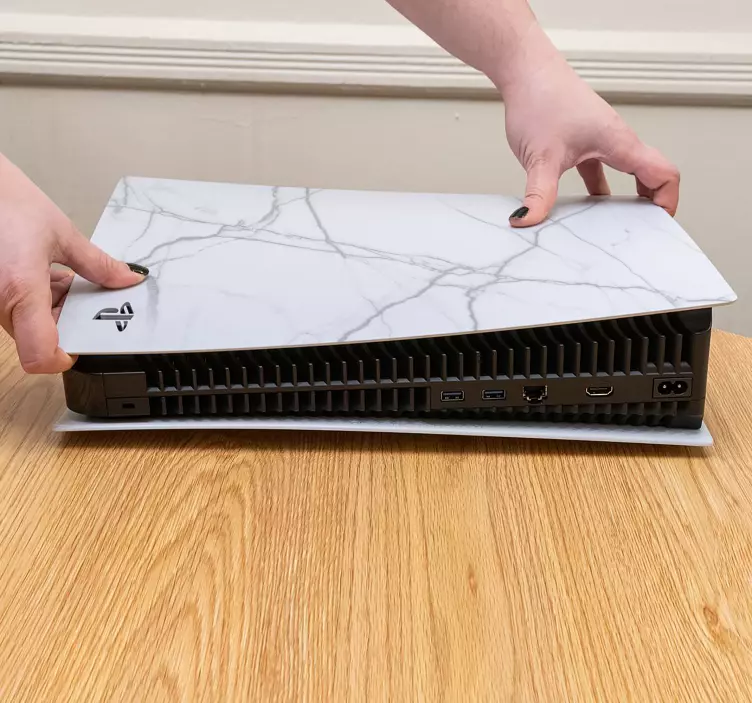 Ps5 original vit marmorhud - Tenstickers