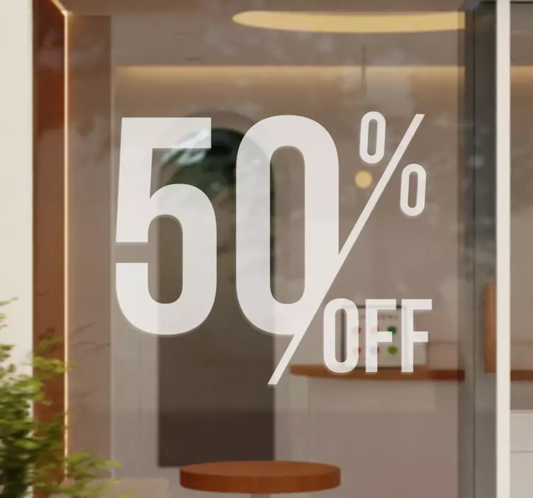 Rabatter skyltfönster klistermärken - Tenstickers