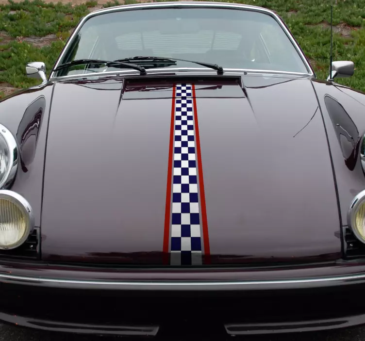 Racing linjer fordonetikett - Tenstickers