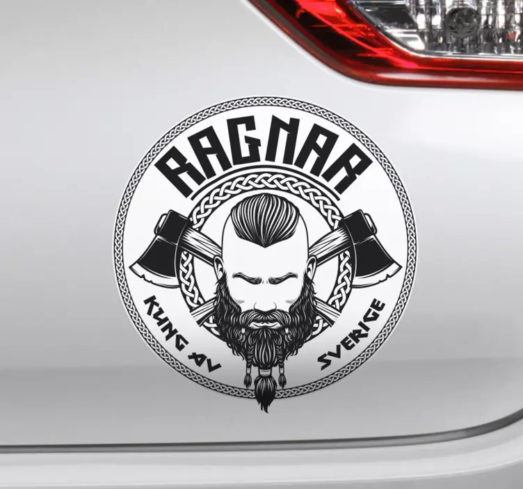 Ragnar lodbrok personlig bildekal - Tenstickers
