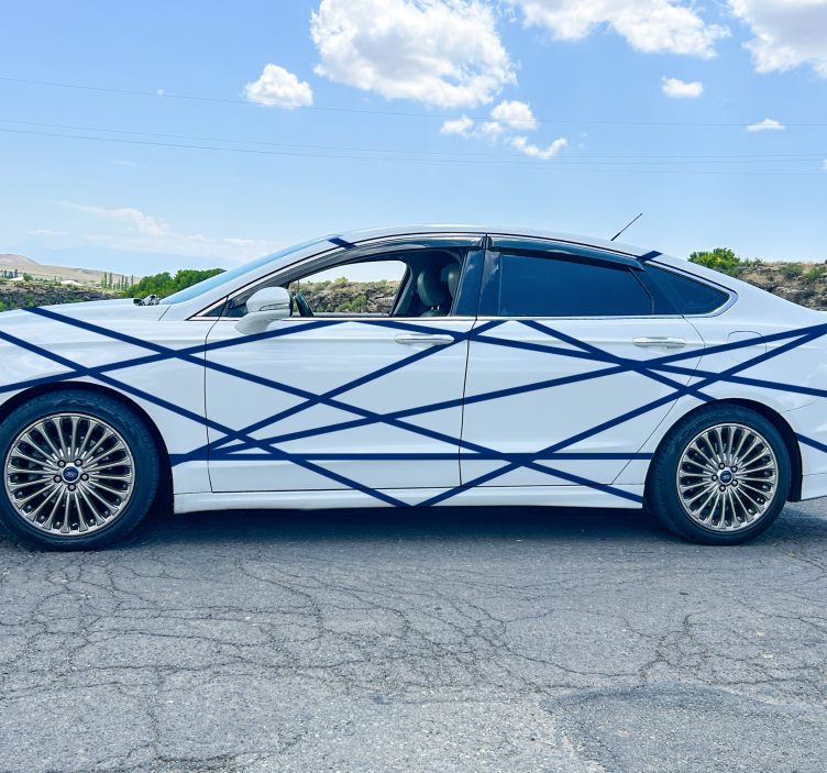 Ränder set bil klistermärke - Tenstickers