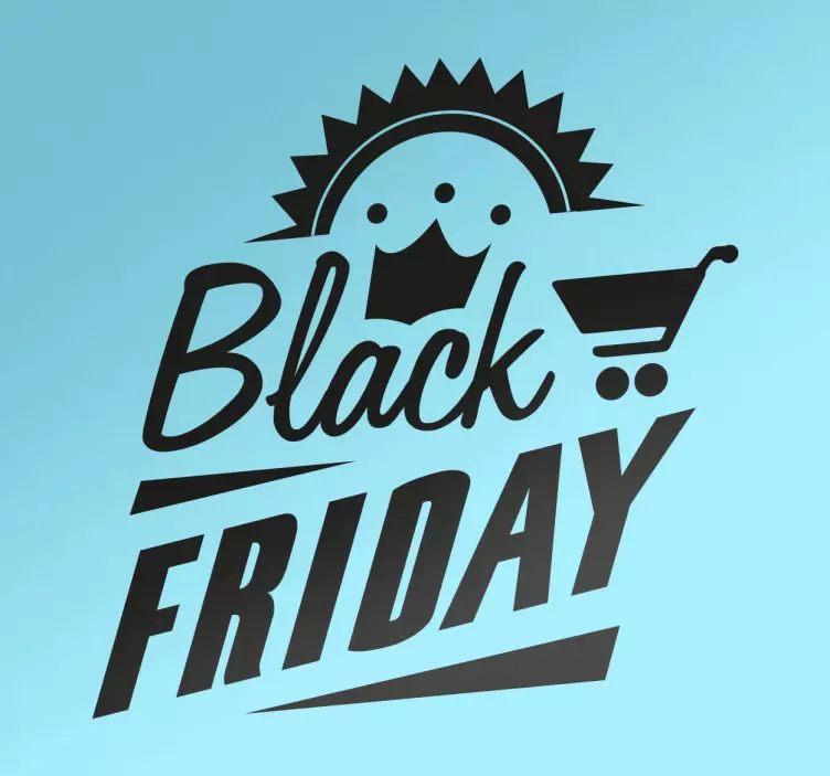 Rea-klistermärke för black friday-erbjudanden - Tenstickers