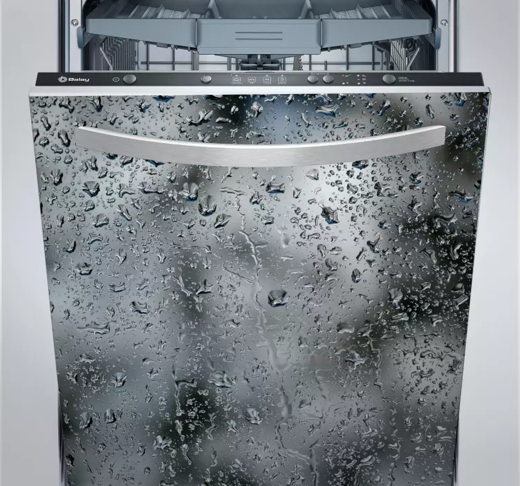 Regndroppar diskmaskin klistermärke - Tenstickers